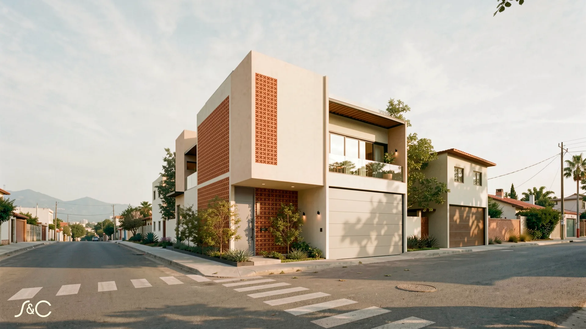 Fachada principal de Casa García
