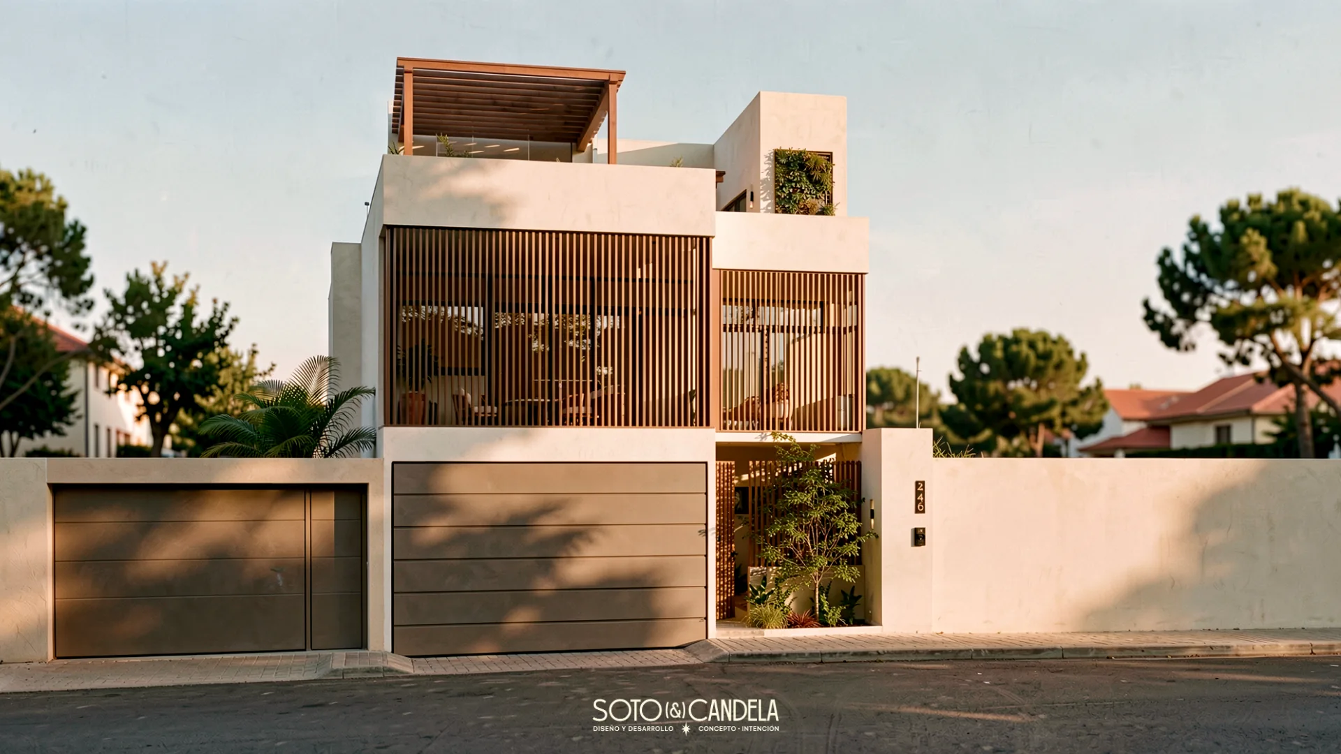 Vista exterior de Casa Jardín Dorado